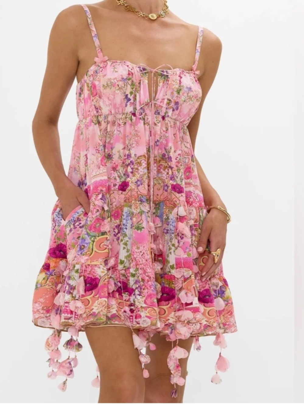 CAMILLA X Wicked | Pink Silk Mini Dress | Totally Ozmopolitan | NWT Small